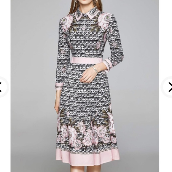 lai meng Dresses & Skirts - NWT LAI MENG Five Cats Dress(size 12)